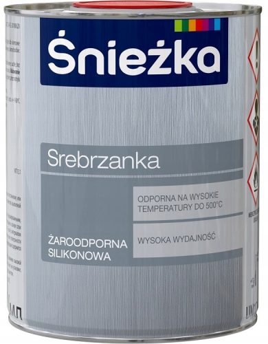 Korrosionsschutz-Acrylfarbe Śnieżka 5 l SILBER glänzend