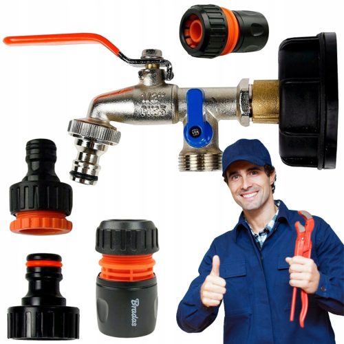  IBC 1000L Wasserhahn-Set für MAUSER-Wasserhähne