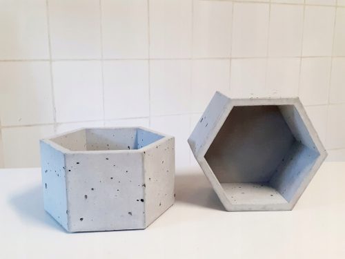  Decken Sie 13 x 12 cm grauen Beton ab
