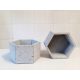  Decken Sie 13 x 12 cm grauen Beton ab