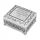  Sovenir Schmuckkästchen 4x8x7 cm Silber