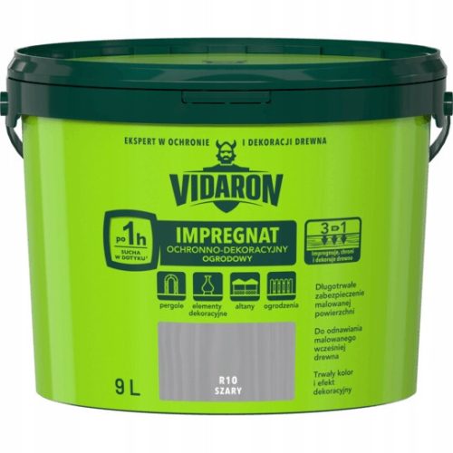 Vidaron Gartenimprägnierung 9 L grau