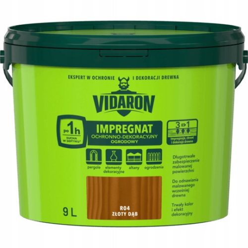  Vidaron Holzimprägnierung, goldene Eiche, 9 l