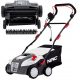 Grubber, Vertikutierer und Belüfter für Gras, Rasen und Erde NAC SCE180-W elektrischer Luftsprudler 40 cm 1800 W