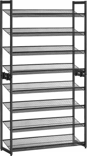  Songmics Schuhschrank 92,51 x 163,6 x 30,71 cm Grautöne