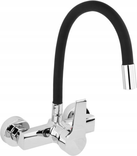 Wandmontierter Küchenarmatur Fala Flexible schwarz
