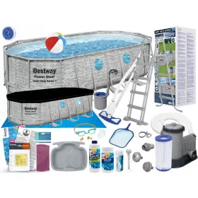 Bestway ovaler Rahmenpool 549 x 274 cm