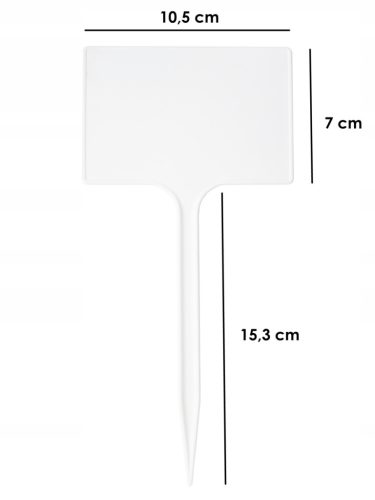  Freistehendes Schild weiß 105 x 22 cm 150 Stk.