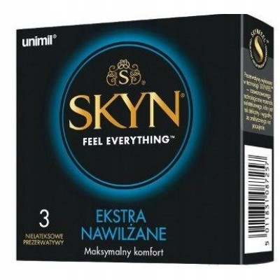  SKYN Latexfreie Kondome mit extra Gleitwirkung, 3 Stück