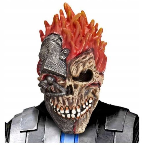  Halloween MASKE CYBER DÄMON Teufel SKELETT Roboter SCHÄDEL