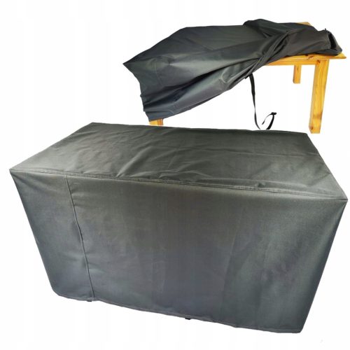 Robuster Schutzhülle für Gartenmöbel (Tisch und Stühle) aus DURALON, 280x120x80CM, Grau