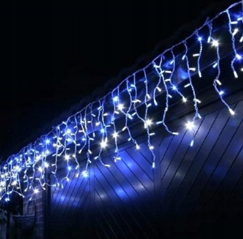  Lichtvorhang LAMPENVORHANG VORHANG METEORITEN LED-LICHTER GLÜHENDES HAUS WOHNUNGEN TERRASSE BALKON GARTEN Eiszapfen 51 - 100 Lichter
