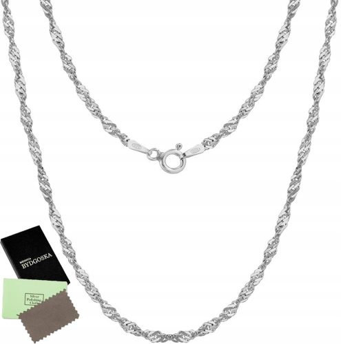  SILBERKETTE 40 CM SILBER SINGAPUR DAMENKETTE 925 SILBER