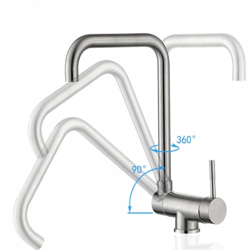 Reihe Lyro Stand-Küchenarmatur, silber