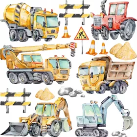  Drukant MT-BUD-M Wandaufkleber, mehrfarbig, 19 Stück