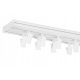  PVC-Deckenschiene, zweigleisig, Gardinenstange, 250 cm