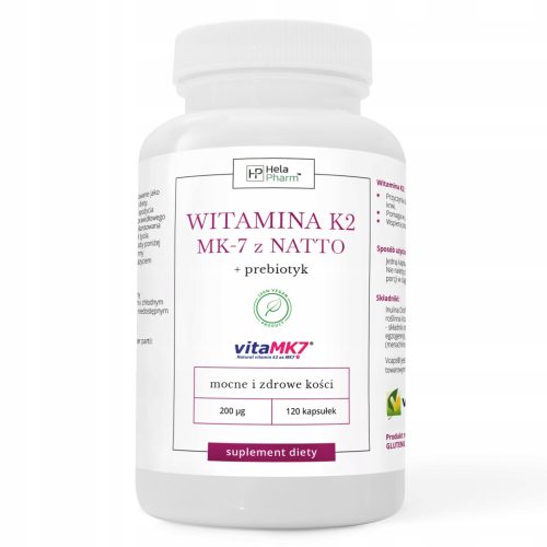 Vitamin K2 vitaMK7 aus NATTO 200µg - Starke Knochen & Gesunde Zähne, 120 Kapseln