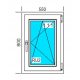 PVC-FENSTER 550x800 RU WEISS, RECHTS