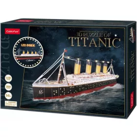  3D-Puzzle Cubic Fun LED Titanic 266 Teile.