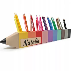  KAJAWIS Buntstiftsortierer NAME Werkzeugkasten 10 PASTELL