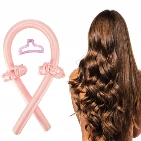 Lockenwickler + Haarnadel, rosa Set, Locken ohne Hitze