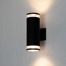  Kwazar schwarze Gartenwandleuchte GU10 35 W