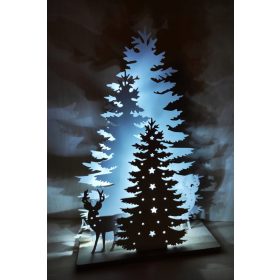 Choinka LED renifer dekoracja Boże Narodzenie