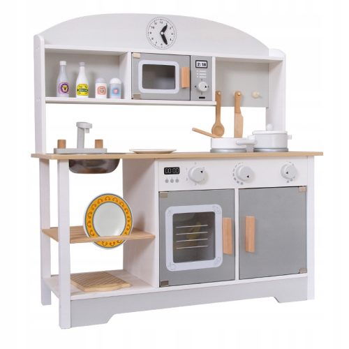  Holzküche weiß XL Töpfe Zubehör IW157