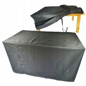   Robuster Schutzhülle für Gartenmöbel (Tisch und Stühle) aus DURALON, 160x160x80 cm, Grau
