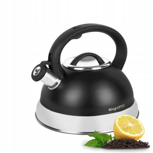  Könighoffer traditioneller Stahlkessel 2,7 l, schwarz