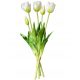 Künstliche Blumen und Früchte TULPEN-SILIKON-TULPEN-STRAUSS WIE WOHNEN