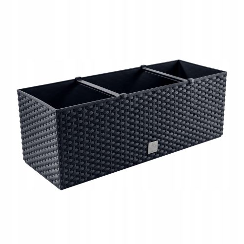  Prosperplast Blumentopf 51,5 cm x 19,5 x 18,5 cm Durchmesser 1 cm Kunststoff schwarz
