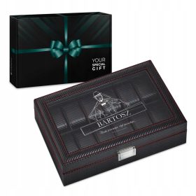  CARBON-UHRENBOX EIN GESCHENK FÜR IHN