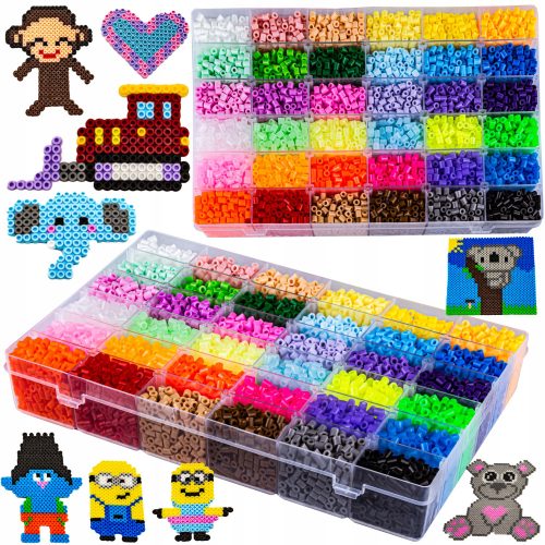  SET 12000 Stück ergänzende Bügelperlen BÜGELTUBE 36 Farben