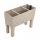  Prosperplast Blumentopf 60 cm x 25 x 46 cm, Kunststoff in Braun- und Beigetönen