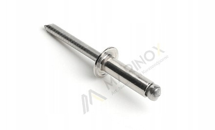 4,8x12 Edelstahl-Blindniete A2 DIN 7337 100 Stk