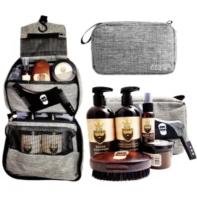  Bart-Set, Kosmetikpinsel, Schablone, ORGANIZER