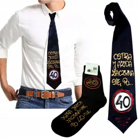  KRAWATTE und SOCKEN Geschenk GEBURTSTAG 18 30 40 50 60