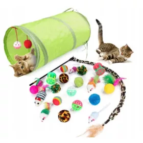    Interaktives Katzenspielzeug Set Aporcik Katzenspielzeug 21-tlg.