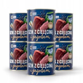    John Dog Wildschwein Nassfutter mit Kalbfleisch und Beeren 6x800 g