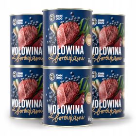  John Dog Nassfutter Rind mit Blaubeeren 6x800 g