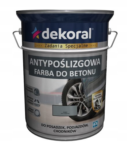 Dekoral Acryl-Betonfarbe 5 l Mattgrau