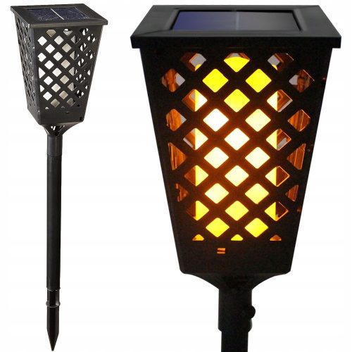  Verk Group eingebettete Solarlampe, schwarz, 107 cm, 1 Stk.