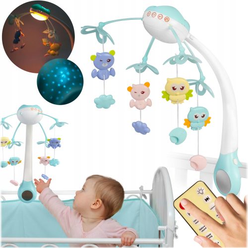  KINDERBETTKARUSSELL, PROJEKTOR, LAMPE, FERNBEDIENUNG, MUSIK