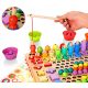  MONTESSORI-GEHIRN-TRAINING-PUZZLE-FISCH-BÄLLE-ZAHLEN