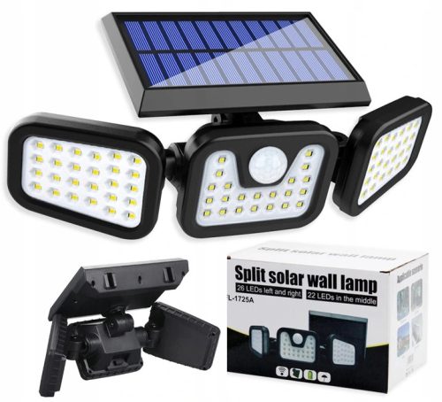 Straßenlaternen für den Garten Straßenlampe 50 W 2000 lm, batteriebetrieben, Solar