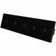 Single-Touch-Schalter Indual schwarz MT-1g1+MT-1g1+MT-1g1+MT-1g1+MT-1g1-370-B