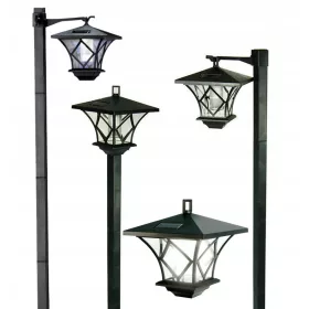  LED-ONE Einbau-Solarlampe, schwarz, 150 cm, 4 Stk.