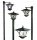  LED-ONE Einbau-Solarlampe, schwarz, 150 cm, 4 Stk.