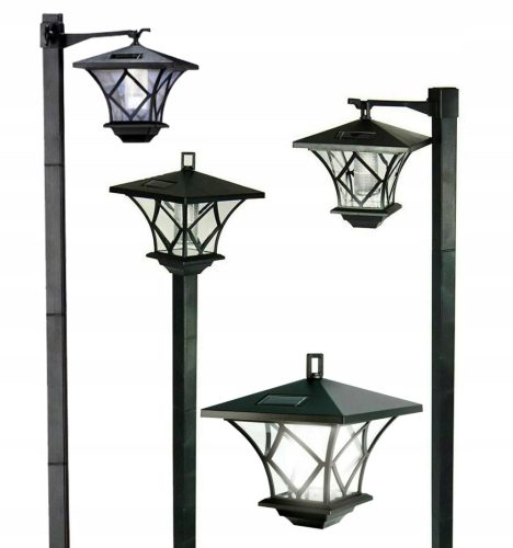  LED-ONE Einbau-Solarlampe, schwarz, 150 cm, 4 Stk.